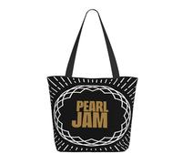 RUIARTE Women's Jam Music Rock Band Pearl Tote Bag Large Work Shopping Bag Personalized Birthday Gifts Shoulder bag for Girls Mom Friends Teachers Gym Travel and Work