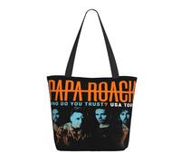 RUIARTE Women's Roach Music Rock Band Papa Tote Bag Large Work Shopping Bag Personalized Birthday Gifts Shoulder bag for Girls Mom Friends Teachers Gym Travel and Work