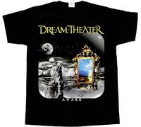 RUIBEITAO Dream Theater Awake Short - Short Sleeve Black T-Shirt Men Tops Tee Black M