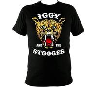RUIBEITAO Iggy and The Stooges T Shirt Men Tops Tee Black M