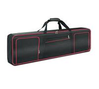 Ruibo 88 Key Keyboard Gig Bag Case for Electric Piano with 10MM Cotton Padded, Waterproof 600D Oxford Gig Bag 54"x13"x6.7" / Red
