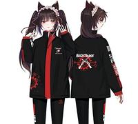 RUIBOCOS Date A Live Tokisaki Kurumi Impression Coat Hoodie Trousers Suit Cosplay Clothes Unisex (L,Coat)