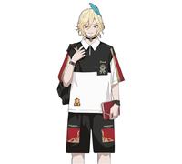 RUIBOCOS Genshin Impact Kaveh Impression T Shirt Shorts Cosplay Costumes Unisex (Shorts,2XL)