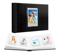 Ruibytree 64 Pocket Photo Album for Instax Mini & Polaroid 2x3" Film, Black