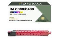 RUICAILI IM C300 C400 Compatible Toner Cartridge Replacement for Ricoh Work with IM C300 C400 Printer (1, Magenta)