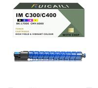 RUICAILI IM C300 C400 Compatible Toner Cartridge Replacement for Ricoh Work with IM C300 C400 Printer (1, Cyan)