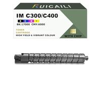 RUICAILI IM C300 C400 Compatible Toner Cartridge Replacement for Ricoh Work with IM C300 C400 Printer (1, Black)