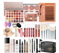 Ruicen Makeup Set for Teenagers - 41-Piece Makeup with 55 Colour Eyeshadow Palette, Eyelash Extension Kit and Lipstick for the Perfect Full Face Look
