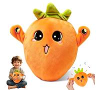 Ruichi Interactive Music Plush Toy, Stuffed Carrot Music Piano Toy | Educational Sensory Singing Doll with Piano and Fruit Metronome Sounds, for Early Learning, Parent-Child Play, Birthday Gift