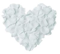 RuiChy 1000pcs Silk Artificial Rose Petals for Wedding Flowers Home Party Romantic Night Anniversary Valentine's Day, White