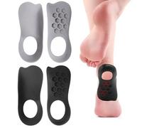 RuiChy 3/4 Length Orthotic Insoles, 2 Pairs High Arch Support Shoe Inserts for Flat Feet Plantar Fasciitis Foot Arch Heel Cushions, Replacement Shoe Insole for Over Pronation X/O Legs Correction (L)