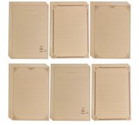 RuiChy 30 Sheets Vintage Stationery Paper, A5 Retro Border 120GSM Thicker Kraft Letter Papers for Handwriting Printing, Lined Writing Paper for DIY Craft Invitations Poem Map Home Office Supplies