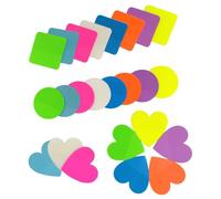 RuiChy 480pcs Transparent Sticky Notes, Small See Through Self-Stick Notes Colored Annotation Tabs Waterproof Translucent Book Markers Page Flags Mini Fluorescent Memo Pads for School Office Supplies