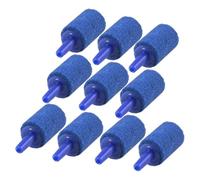RuiChy Air Stone for Fish Tank, 10 Pack Blue Cylinder Bubble Release Airstone for Aquarium Fish Tank Pump and Hydroponics, Small Airstones Release Tool for Aquairums Buckets and DWC Reservoirs