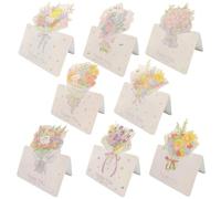 RuiChy Foldable Flower Thank You Cards, 40 Pcs Romantic Blank Card Notecards Bouquet Greeting Cards for Teacher Anniversary Wedding Graduation Thanksgiving Handwritten Best Wishes Florist Gift Card