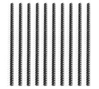 RuiChy Round Female Pin Header Kit, 10 Pack 2.54mm 40Pin Female Pins Straight Single Row Socket Connector for Arduino Prototype Shield, Electronic Component Raw Materials(0.1 Inch)
