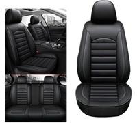 RUIDAM 5 Seats Full Set Car Seat Covers for Renault Captur Clio Fluence Grand Scenic Kadjar Koleos, Leather Waterproof Breathable Seat Covers Full Set Seat Protector Interior Accessories,A/black