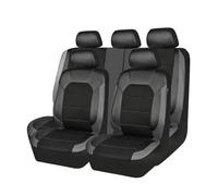 RUIDAM Car Seat Cover Sets for Audi a6 Quattro a6 s-Line a7 a7 sportback, PU Leather Full Surround Cushion Waterproof Durable Comfortable Front Rear Seat Protectors Interior Accessories,B/Gray