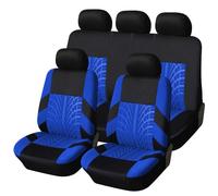 RUIDAM Car Seat Cover Sets for VW Taigo/Taigo R-Line SUV Crossover, NonSlip Protectors Front Rear Seat Cover Full Sets Full Surround Seat Covers Interior Accessories,E/Blue