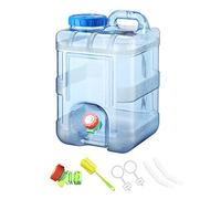 RuiDay 5-22L Water Container with Tap,Portable Plastic Camping Water Containers Bucket,Easy Clean BPA-Free Drink Water Carrier,Water Tank for Camping Outdoor,Travel,Party,Emergency