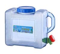 RuiDay 5L Water Container with Tap,Portable Plastic Camping Water Containers Bucket,Easy Clean BPA-Free Drink Water Carrier,Water Tank for Camping Outdoor,Travel,Party,Emergency