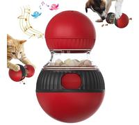 RuiDay Cat Ball Feeder Toy, Dog Food Dispenser, Cat Treat Toy With Sparrow Calls, Cats and Dog Puzzle Toys, for Indoor Training Brain Stimulation Toys