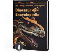 RuiDay Talking Dinosaur Encyclopedia, Interactive Audio Sound Books | Rechargeable Dinosaur Book, with 100+ Dinosaurs & 400+ Touch Points, Educational Learning Toys, for Young Dino Lovers
