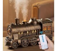 RuiDay Train Diffuser, 300ML Vintage Steam train diffuser, Essential Oil Diffuser, Air Diffusers Humidifier with 2-Color LED Light, 2 Mist Modes, Auto Shut-Off for Bedroom Office, Home Decor