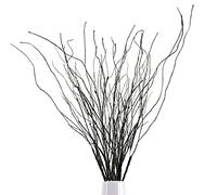 Ruidazon 10Pcs 30.7" Curly Willow Branches, Artificial Flowers Twigs Decorative Sticks Stem, Dry Bendable Tree Branches for DIY Craft Home Room Wedding Floor Vase Garden Farmhouse Decor