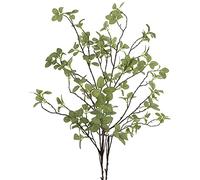 Ruidazon 2 pcs Artificial Greenery Stems, 41.3’’ Tall Fake Plants Branches Faux Greenery Ficus Twig Leaf for Home Garden Shop Office Desk Decoration