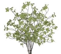 Ruidazon 6 pcs Artificial Greenery Stems, 41.3’’ Tall Fake Plants Branches Faux Greenery Ficus Twig Leaf for Home Garden Shop Office Desk Decoration