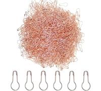 Ruidee 1000Pcs Gourd Shaped Metal Safety Pins Bulb Safety Pins Multipurpose Pear Bulb Fasteners for Clothing Labels Markers Sewing DIY Craft Home Accessories (HBZ/Rose Gold)