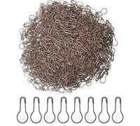 Ruidee 1000Pcs Metal Safety Pins Set: Gourd-Shaped, DIY Home Accessories, Clothing Tags (HBZ/Coffee)