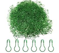 Ruidee 1000Pcs Metal Safety Pins Set: Gourd-Shaped, DIY Home Accessories, Clothing Tags (HBZ/Green)