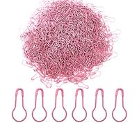 Ruidee 1000Pcs Metal Safety Pins Set: Gourd-Shaped, DIY Home Accessories, Clothing Tags (HBZ/Pink)