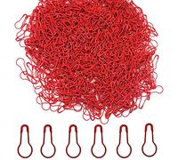Ruidee 1000Pcs Metal Safety Pins Set: Gourd-Shaped, DIY Home Accessories, Clothing Tags (HBZ/Red)