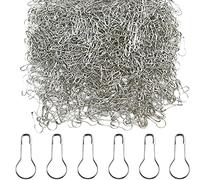 Ruidee 1000Pcs Metal Safety Pins Set: Gourd-Shaped, DIY Home Accessories, Clothing Tags (HBZ/Silver)