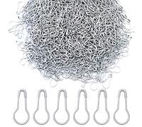 Ruidee 1000Pcs Metal Safety Pins Set: Gourd-Shaped, DIY Home Accessories, Clothing Tags (HBZ/White)