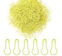 Ruidee 1000Pcs Metal Safety Pins Set: Gourd-Shaped, DIY Home Accessories, Clothing Tags (HBZ/Yellow)