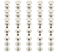 Ruidee 100Pcs/50Set Chicago Screws M5x12mm Book Binding Rivets Screw Posts Round Flat Head Stud Screw for DIY Leather Albums (DZBD/M5x12)