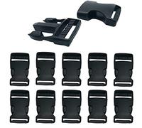 Ruidee 10Pcs Adjustable Plastic Side Release Buckles for DIY Craft Backpack Straps (38mm)