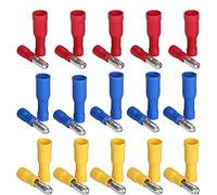 Ruidee 160Pcs Insulated Male/Female Bullet Connector Electrical Bullet Butt Terminals Quick Splice Wire Crimp Connectors Kit Red,Blue,Yellow（UPZZ)