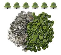 Ruidee 200 Pieces/100 Set Rubber Pin Backs with Tie Tacks Blank Pins, PVC Rubber Pin Back for Uniform Badges Backing Holder Clasp Lapel Pin (Green)
