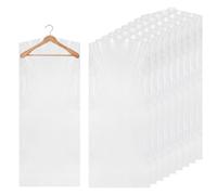 Ruidee 20Pcs Plastic Garment Bags 60x120cm Transparent Garment Covers for Hanging Clothes Dust-proof Clothes Covers for Hanging for Shirt Jacket (FC/60x120cm)