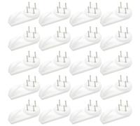 Ruidee 30 PCS Plastic Photo Frames Hooks 50mm Traceless Picture Hanger Hook Invisible Nail Wall Hooks for Hanging Artworks,Paintings,Home Decoration(39MM/SL)