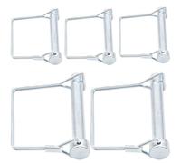 Ruidee 5 Pcs Shaft Locking Pin 10x70mm Safety Coupler Pin (FXS/10x70mm) | Wire Lock Pin , Square Pto Pins,Carbon Steel Square Retainer Wire Clip, Hitch PTO Pin Trailers Pin for Farm Garden
