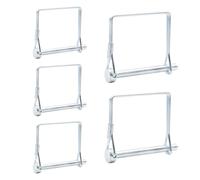 Ruidee 5 Pcs Shaft Locking Pin 6x60mm Wire Lock Pin Safety Coupler Pin Carbon Steel Square Retainer Wire Clip Hitch PTO Pin Trailers Pin for Farm Garden (FSX/6x60mm)