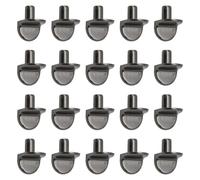 Ruidee 50 Pcs Cupboard Shelf Pegs 5mm Shelf Support Pegs for Shelves L Shaped Shelf Pins Metal Shelf Bracket Pegs for Bookcase,Kitchen Cupboard (TJ-XL/Gun Black)
