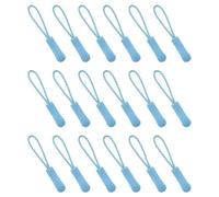 Ruidee 50 Pieces Zipper Pulls Zipper Tabs Zipper Pull Cord Extender Replacement Zipper Pulls for Backpacks, Jackets, Luggage, Purses, Handbags（Sky Blue）