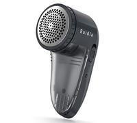 Ruidla Fabric Shaver Defuzzer, Electric Lint Remover, Rechargeable Sweater Shaver with Stainless Steel 3-Leaf Blades, Dual Protection, Removable Bin, Easy Remove Fuzz, Lint, Pills, Bobbles